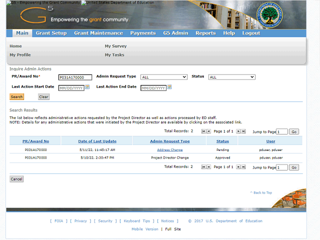 Screen image of this step