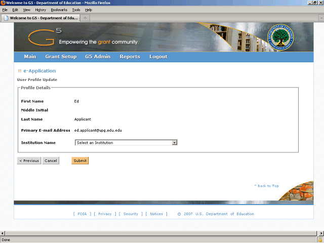 Screen image of this step