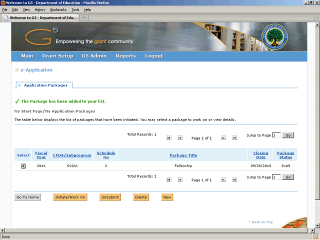 Screen image of this step