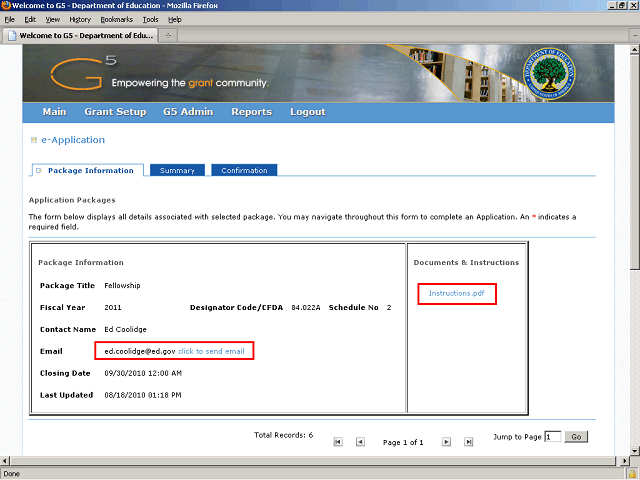Screen image of this step