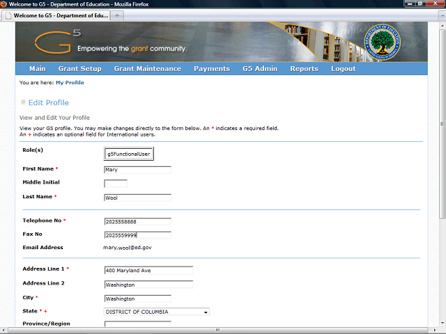 Screen image of this step