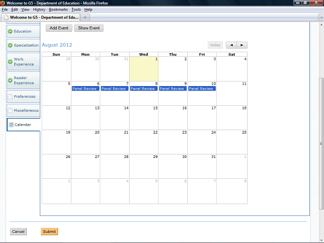 Screen image of this step