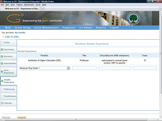 Screen image of this step