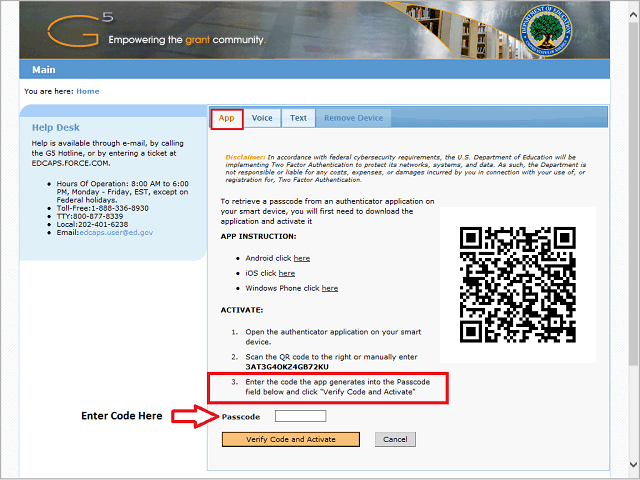 Screen image of this step