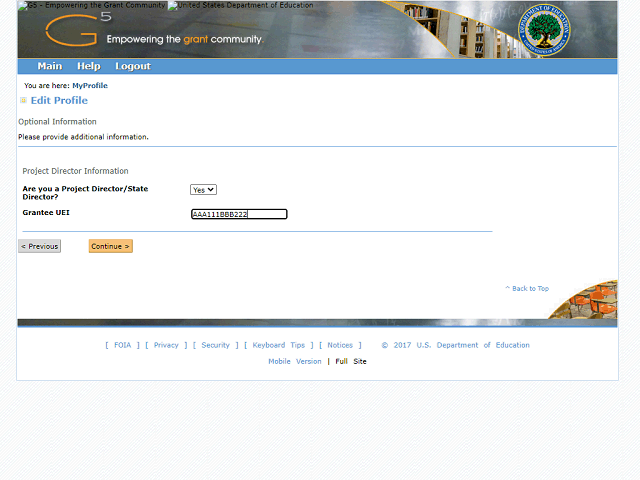 Screen image of this step