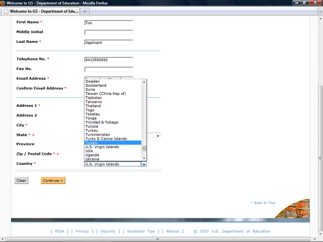 Screen image of this step