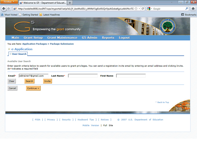 Screen image of this step