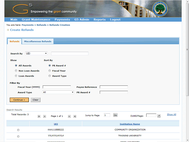 Screen image of this step