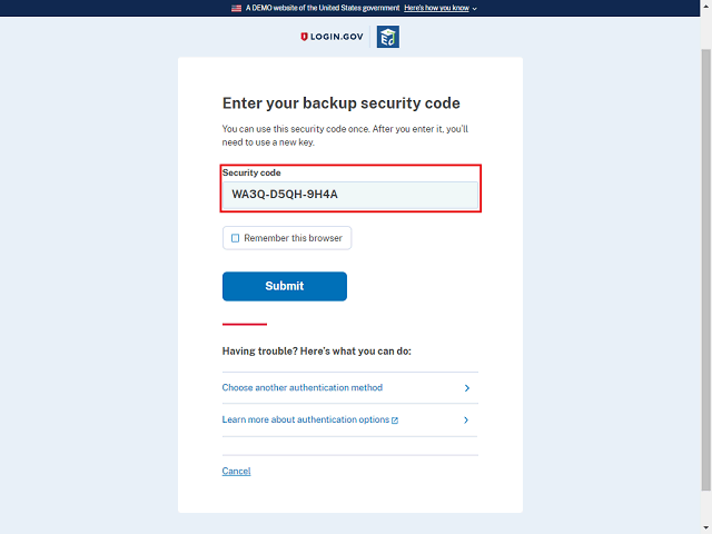 Screen image of this step