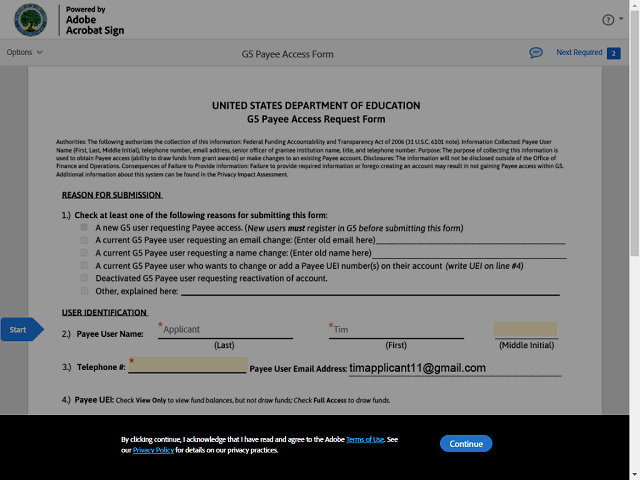 Screen image of this step