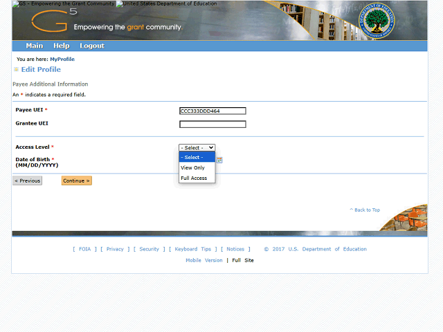 Screen image of this step