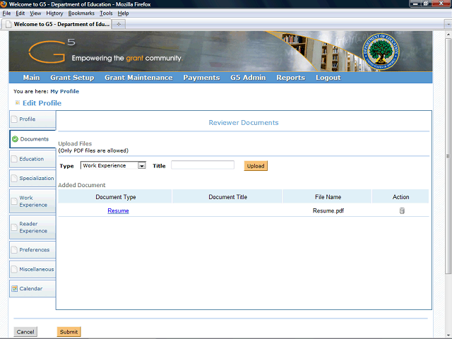 Screen image of this step