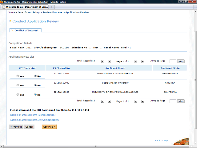 Screen image of this step