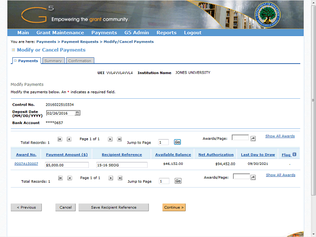Screen image of this step