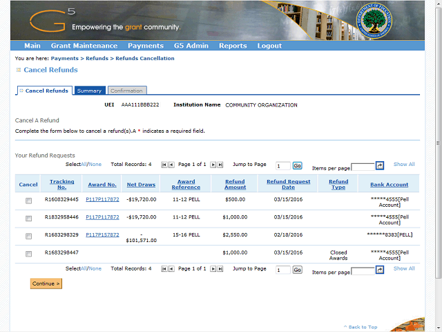 Screen image of this step