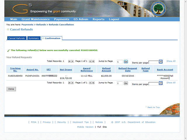 Screen image of this step
