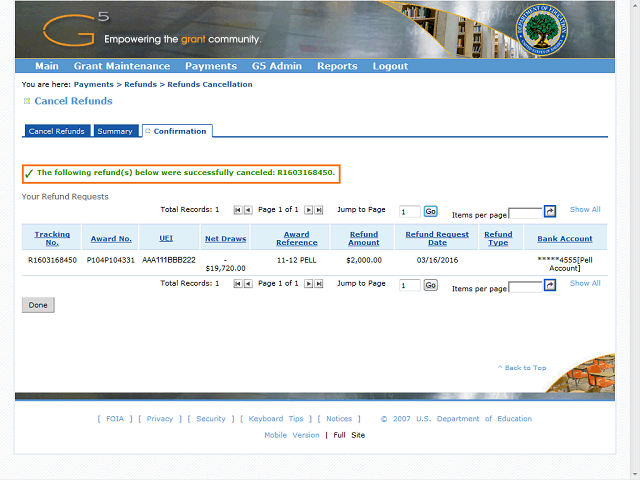 Screen image of this step