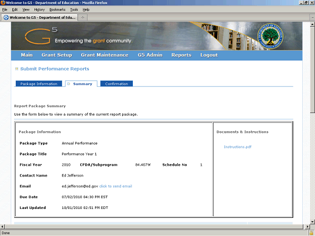 Screen image of this step