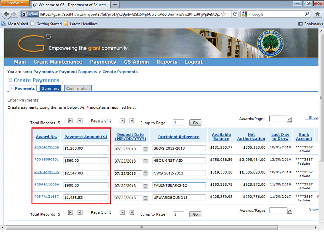 Screen image of this step