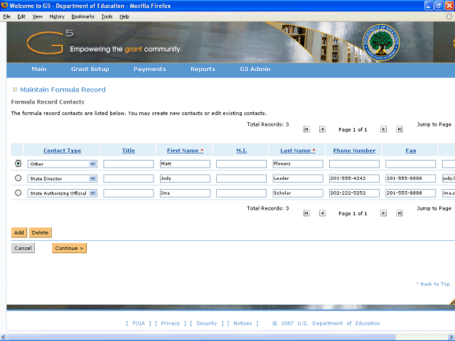 Screen image of this step