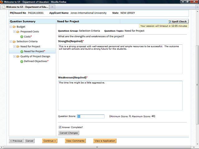 Screen image of this step