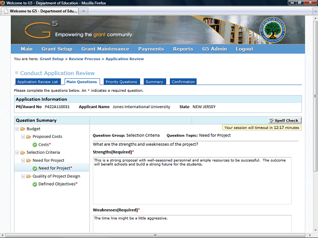 Screen image of this step