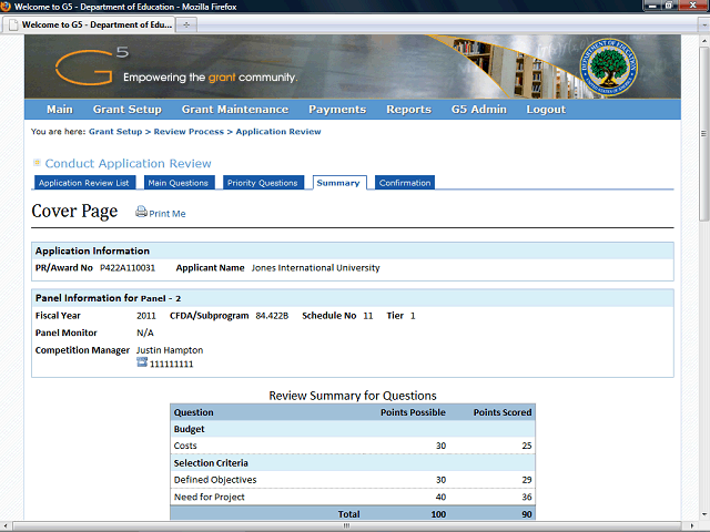 Screen image of this step