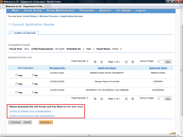 Screen image of this step
