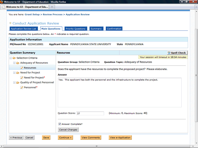Screen image of this step