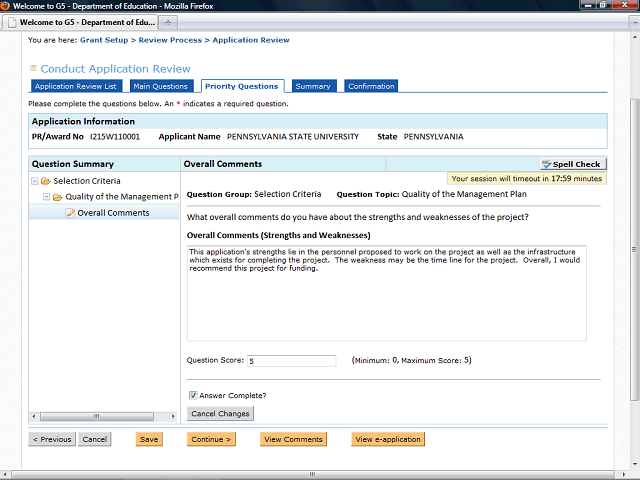 Screen image of this step