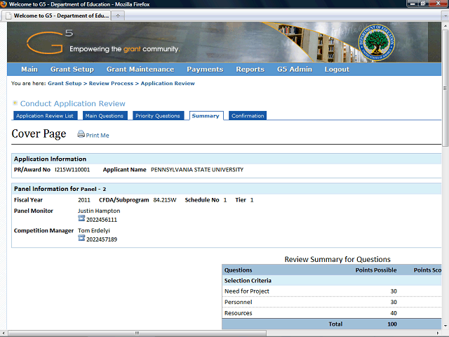 Screen image of this step