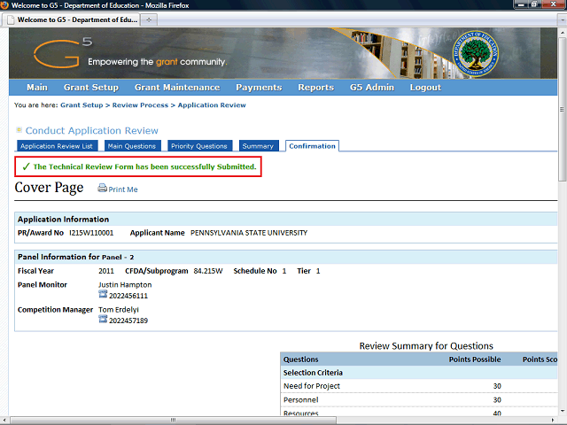 Screen image of this step