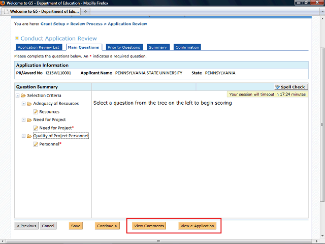 Screen image of this step