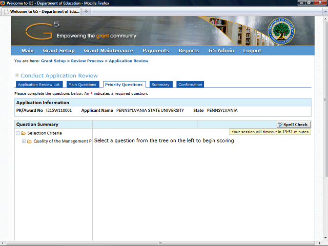 Screen image of this step