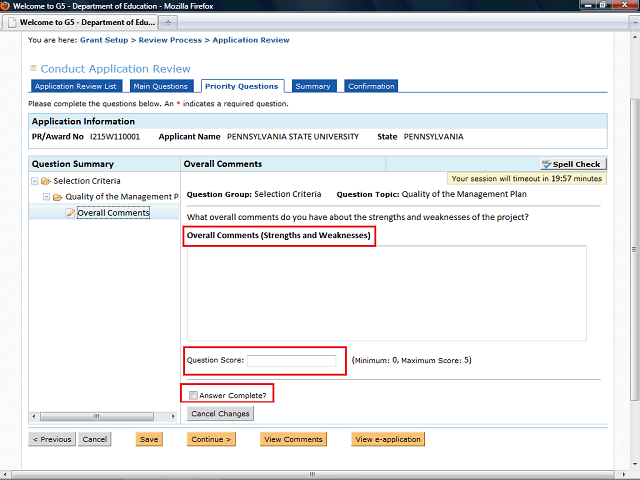 Screen image of this step