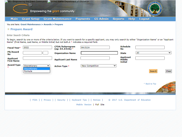 Screen image of this step