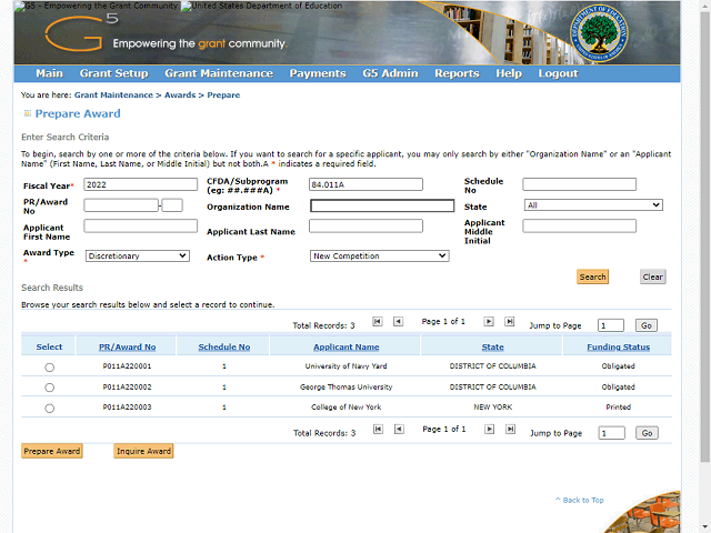 Screen image of this step