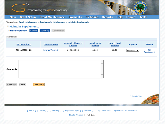 Screen image of this step