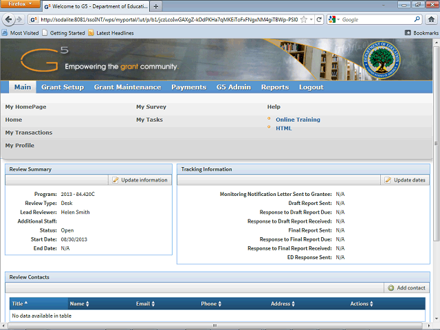 Screen image of this step