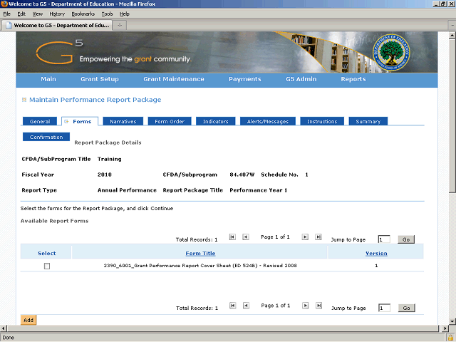 Screen image of this step