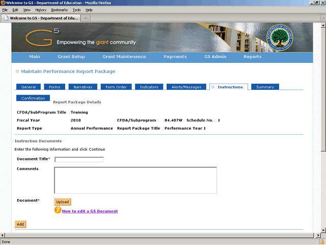 Screen image of this step