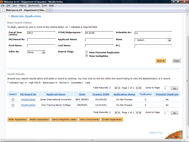 Screen image of this step