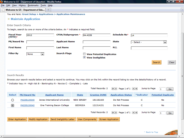 Screen image of this step