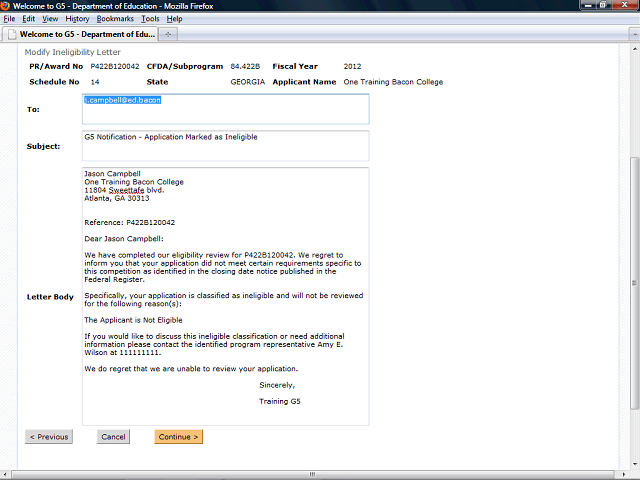 Screen image of this step