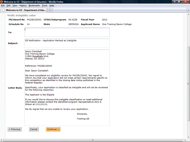 Screen image of this step