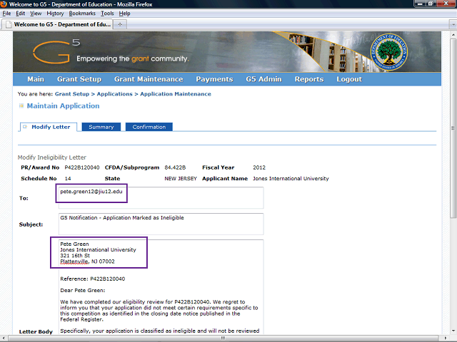 Screen image of this step