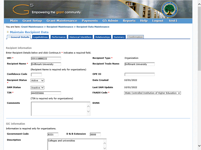 Screen image of this step