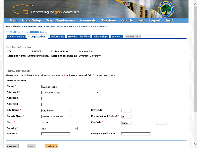 Screen image of this step