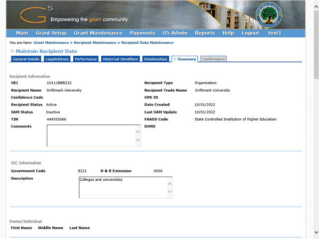 Screen image of this step