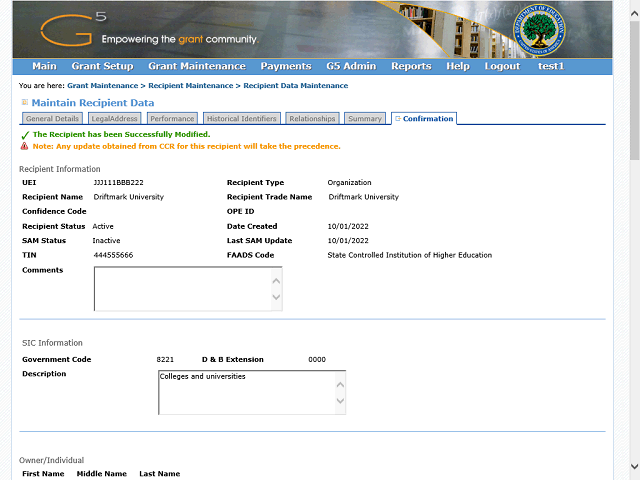 Screen image of this step